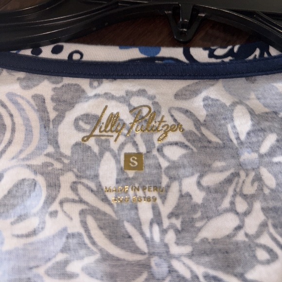 NWT Lilly Pulitzer Etta Maxi Dress Blue White Low Tide Navy Sz S‎ - Picture 6 of 8